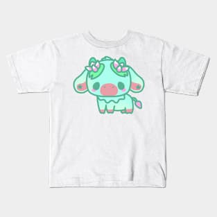 fluffy lilypad cow Kids T-Shirt